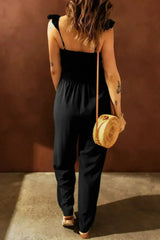 Classy Black Wide Leg Jumpsuit - Femstylo