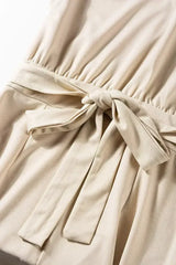 Apricot Oh So Glam Belted Wide Leg Jumpsuit - Femstylo