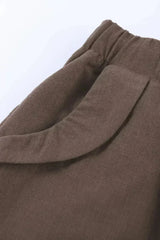 Women Casual Khaki Faylin Linen Shorts - Femstylo