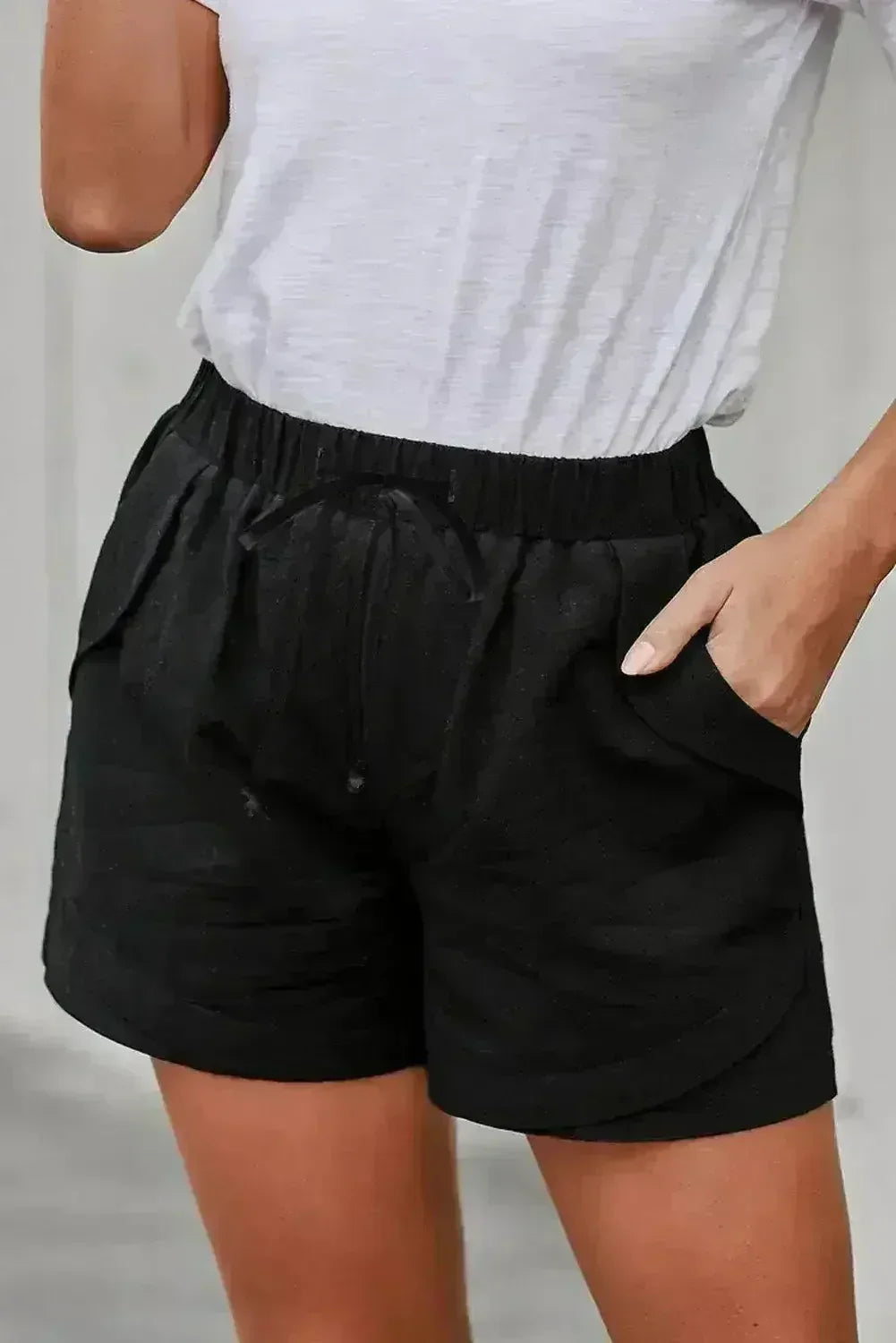 Summer Black Faylin Casual Women Shorts - Femstylo