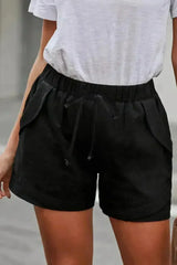 Summer Black Faylin Casual Women Shorts - Femstylo