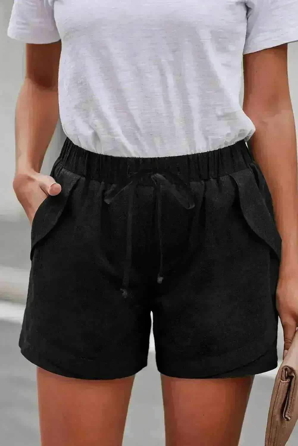 Summer Black Faylin Casual Women Shorts - Femstylo