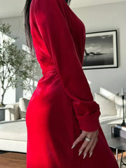 Lady in Red Robe