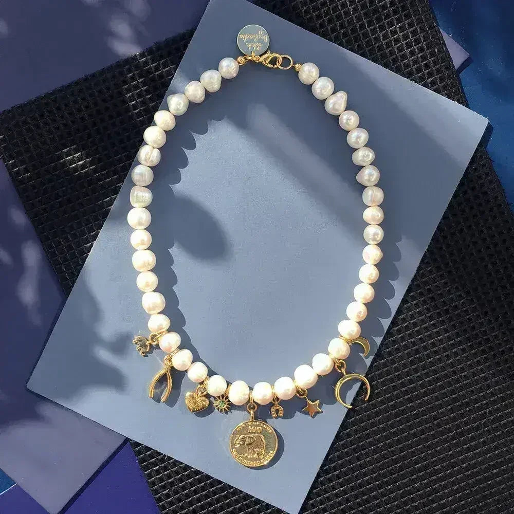 Lucky Charm Pearl Necklace - Femstylo