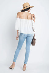 Women's High Neck Long Sleeve Crochet Top - Femstylo