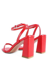 Mooncut Ankle Strap Block Heel Sandals - Femstylo