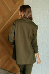 Magic 3/4 Blazer in Olive - Femstylo