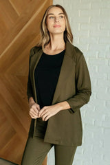 Magic 3/4 Blazer in Olive - Femstylo