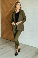 Magic 3/4 Blazer in Olive - Femstylo