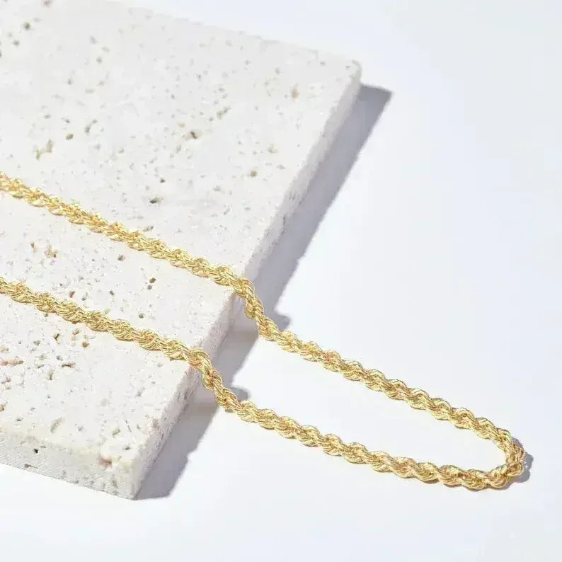 Rope Chain Necklace For Women, Minimalist Jewelry, Teen Girl Jewelry - Femstylo
