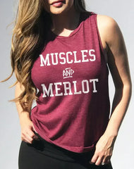 Muscles & Merlot Muscle Tank Top - Femstylo