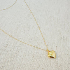 My Puffy Heart Long Chain Necklace