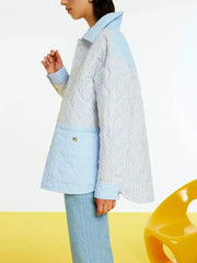 Quilted Oversized Shirt Jacket - Femstylo