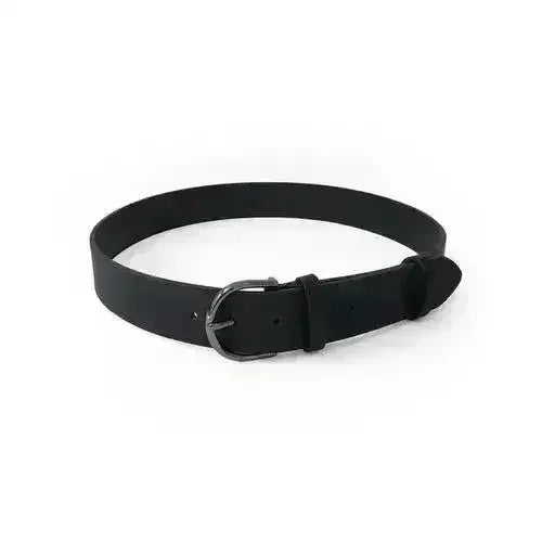 Ladies Belt with Rounded Gunmetal Buckle - Femstylo