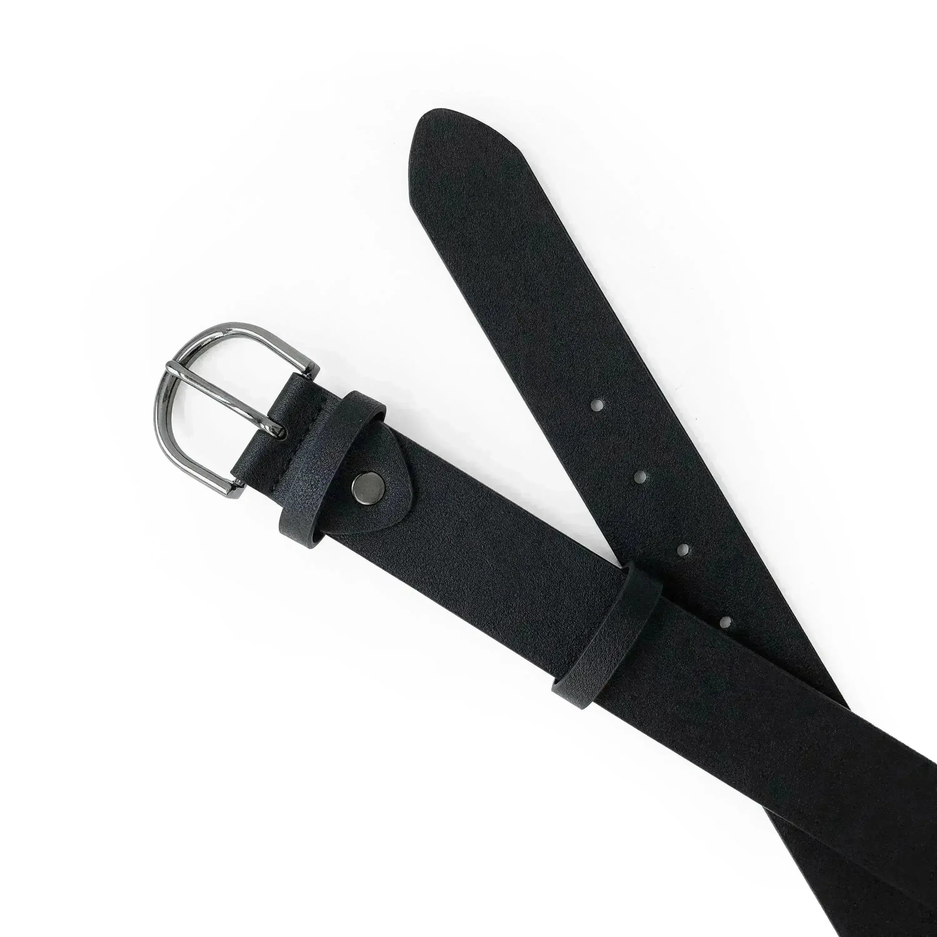 Ladies Belt with Rounded Gunmetal Buckle - Femstylo