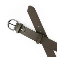 Ladies Belt with Rounded Gunmetal Buckle - Femstylo