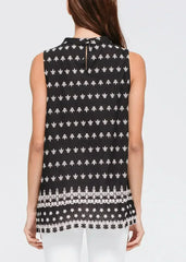 Women's Sleeveless Crochet Trim Top - Femstylo