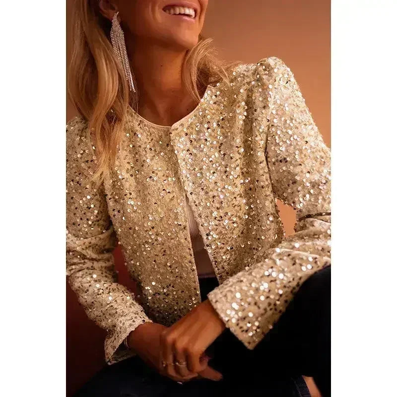 Sequin Jacket - Sparkling Party Outerwear | Femstylo - Femstylo