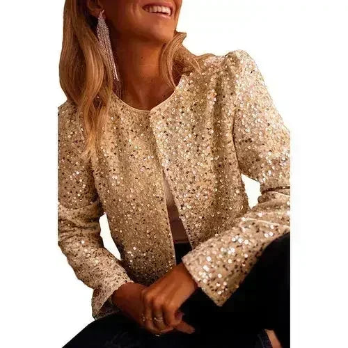 Sequin Jacket - Sparkling Party Outerwear | Femstylo - Femstylo