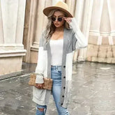 Color Matching Cardigan Sweater Coat Women - Femstylo