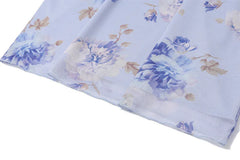 Yellow Floral Maxi Dress | Retro V-Neck Summer Party Gown -femstylo