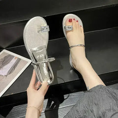 Rhinestone Beach Flip Flops - Glam Sandals | Femstylo - Femstylo