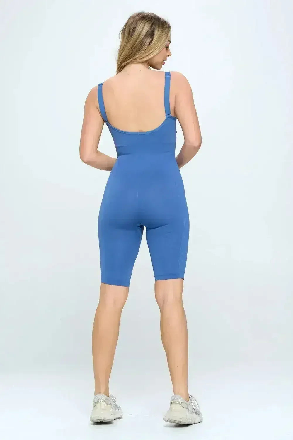 Seamless Rib Romper Jumpsuit Set YS8061 - Femstylo