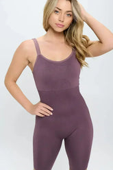 Seamless Ribbed knit Romper Jumpsuit Set - Femstylo