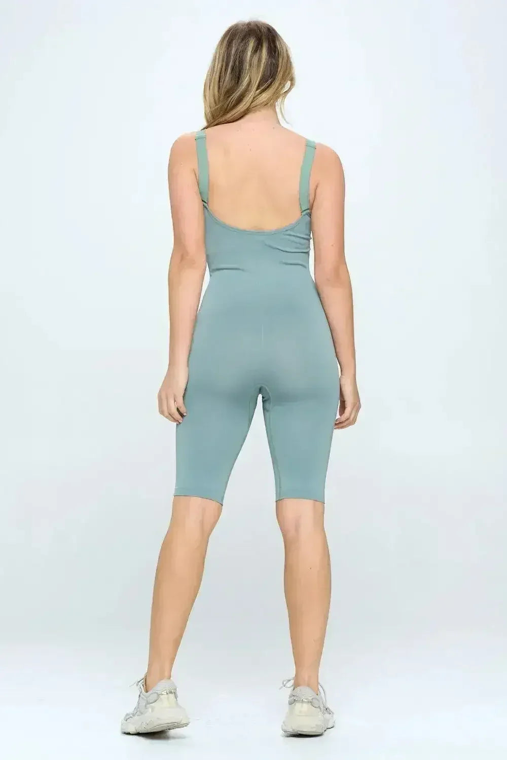 Seamless Ribbed knit Romper Jumpsuit Set - Femstylo