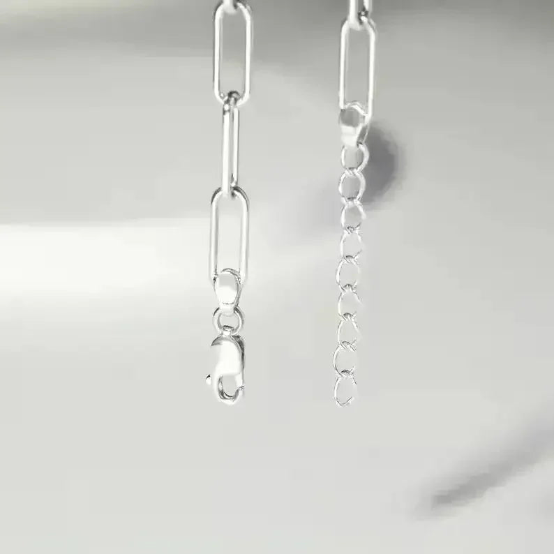 Paperclip Chain Bracelet, Link Chain Bracelet, Bracelet For Women - Femstylo