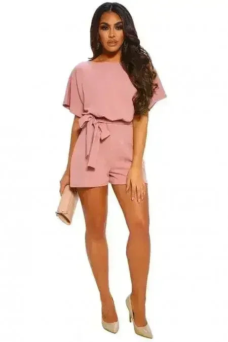 Belted Playsuit - Femstylo