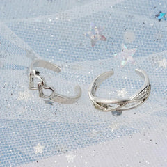 12pcs Adjustable Toe Rings For Women Girls Simple Beach Open Toe Set Cute Heart Feather Summer Toe Foot Jewelry