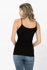 Basic Solid Shapewear Camisole – Soft Spaghetti Strap Tank Top for Women - Femstylo