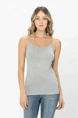 Basic Solid Shapewear Camisole – Soft Spaghetti Strap Tank Top for Women - Femstylo