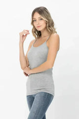 Basic Solid Shapewear Camisole – Soft Spaghetti Strap Tank Top for Women - Femstylo