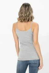 Basic Solid Shapewear Camisole – Soft Spaghetti Strap Tank Top for Women - Femstylo