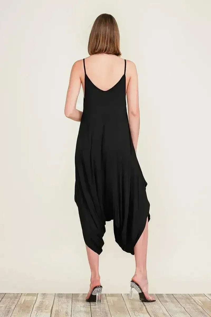 Harem Jumpsuit Romper – Chic & Versatile One-Piece | Breathable Rayon - Femstylo