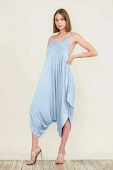 Harem Jumpsuit Romper – Chic & Versatile One-Piece | Breathable Rayon - Femstylo