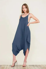 Harem Jumpsuit Romper – Chic & Versatile One-Piece | Breathable Rayon - Femstylo