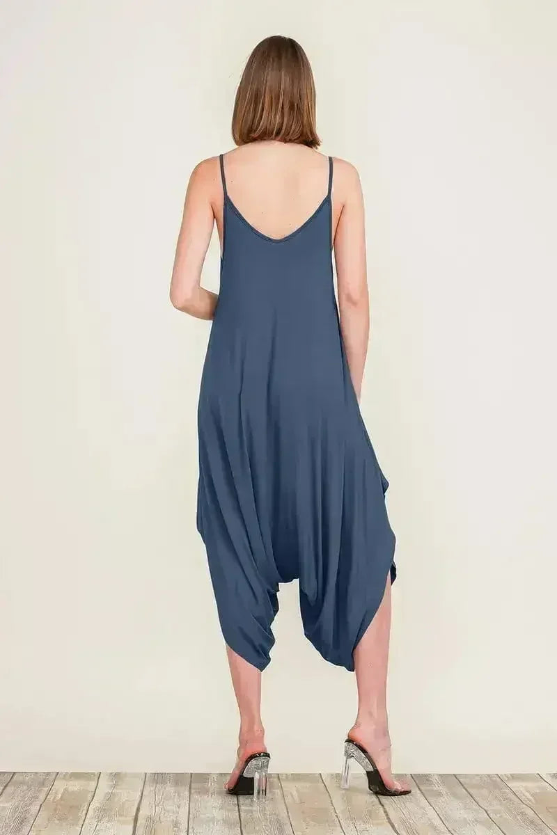 Harem Jumpsuit Romper – Chic & Versatile One-Piece | Breathable Rayon - Femstylo
