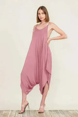 Harem Jumpsuit Romper – Chic & Versatile One-Piece | Breathable Rayon - Femstylo
