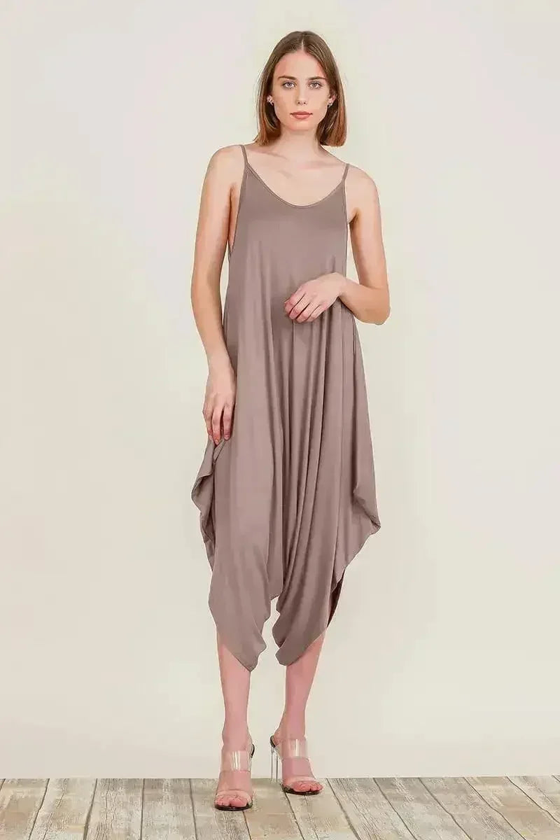 Harem Jumpsuit Romper – Chic & Versatile One-Piece | Breathable Rayon - Femstylo