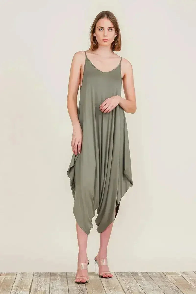 Harem Jumpsuit Romper – Chic & Versatile One-Piece | Breathable Rayon - Femstylo