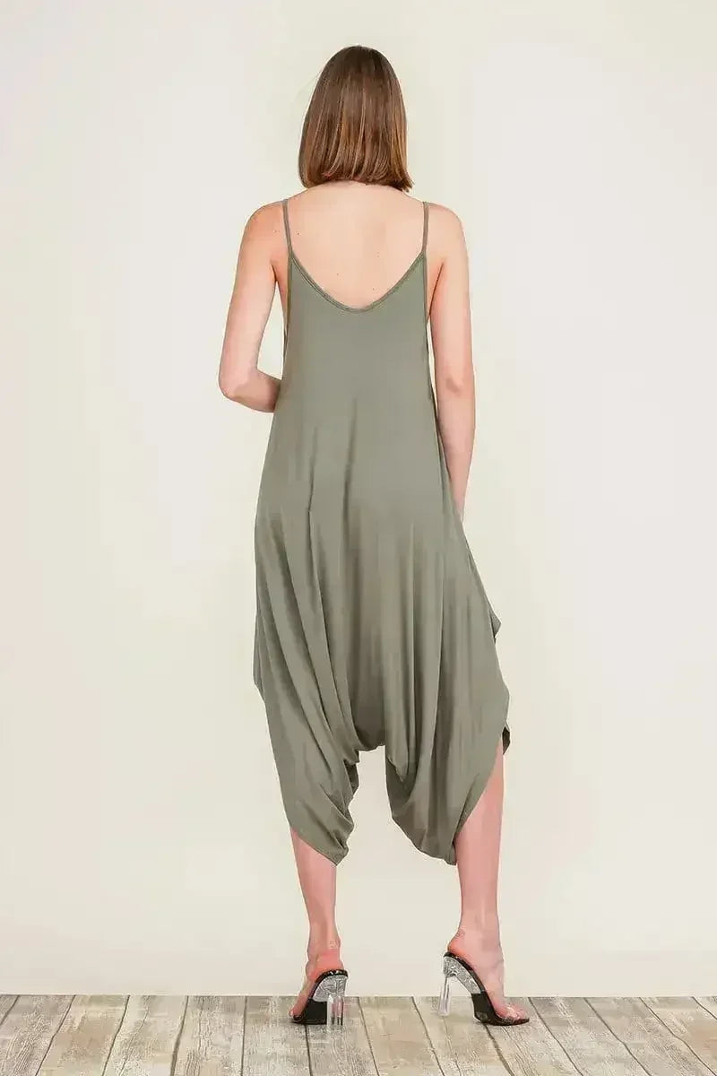 Harem Jumpsuit Romper – Chic & Versatile One-Piece | Breathable Rayon - Femstylo