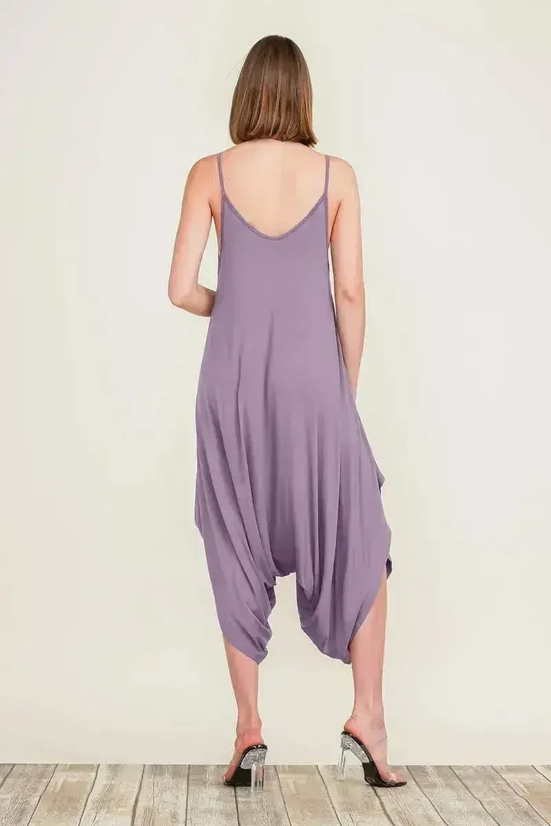 Harem Jumpsuit Romper – Chic & Versatile One-Piece | Breathable Rayon - Femstylo