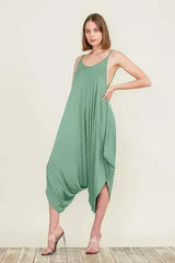 Harem Jumpsuit Romper – Chic & Versatile One-Piece | Breathable Rayon - Femstylo