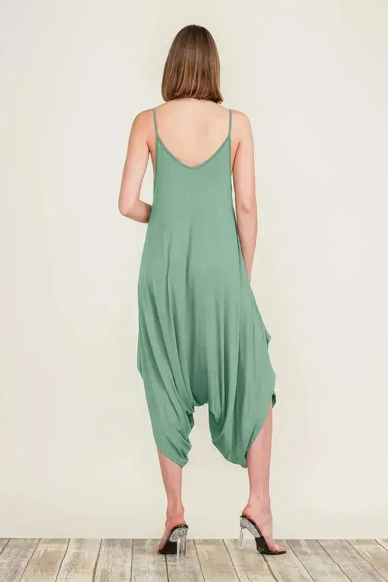 Harem Jumpsuit Romper – Chic & Versatile One-Piece | Breathable Rayon - Femstylo