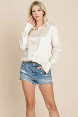 Casual Animal Print Satin Button up Shirts Blouse | Femstylo - Femstylo