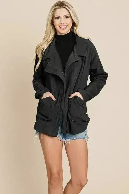 Fleece Jacket Lapel Lightweight Warm Sherpa - Femstylo
