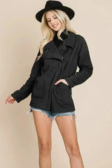 Fleece Jacket Lapel Lightweight Warm Sherpa - Femstylo